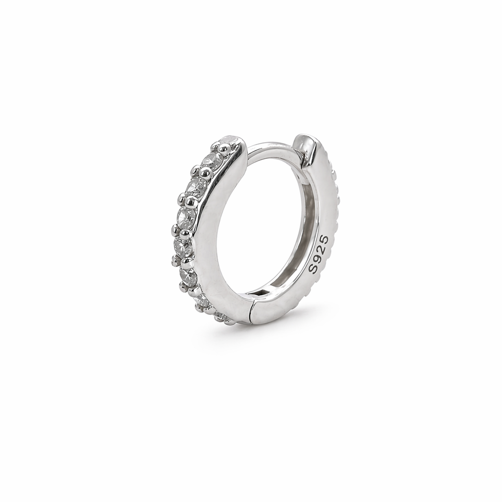 Medium Everyday Huggie in Silver