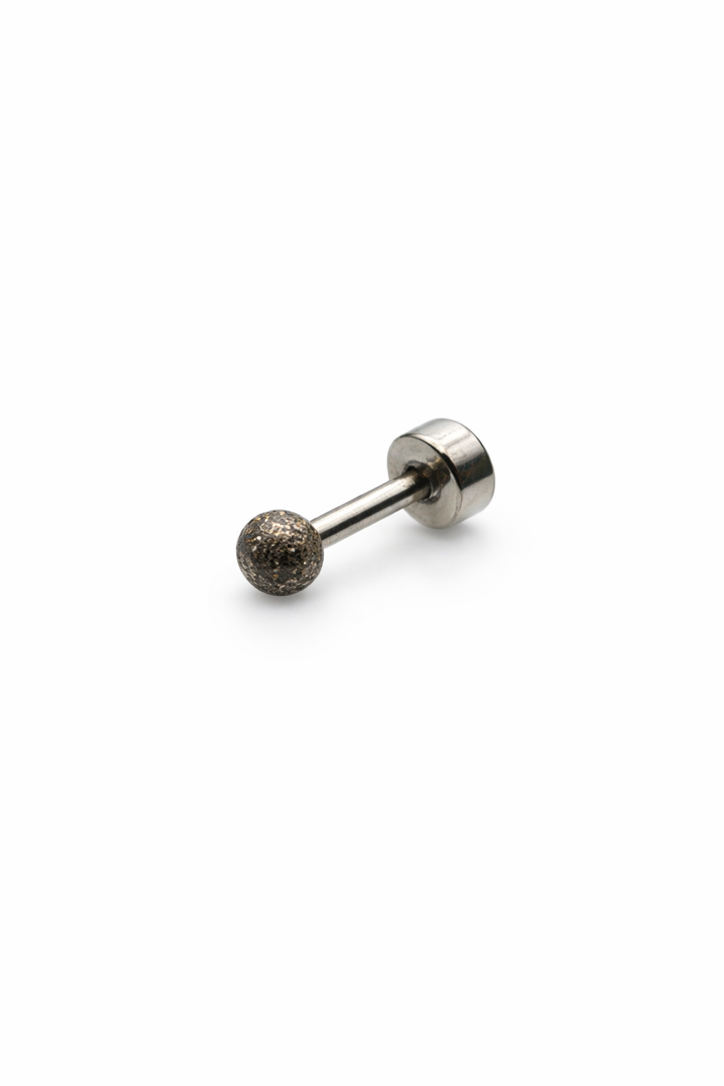 Silver Sparkle Screwback Earring