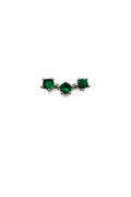 Green Crystal Screwback Earring