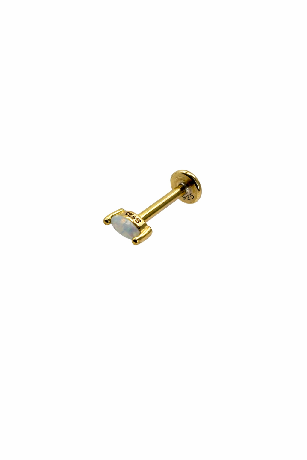 Fire Opal Screwback Earring
