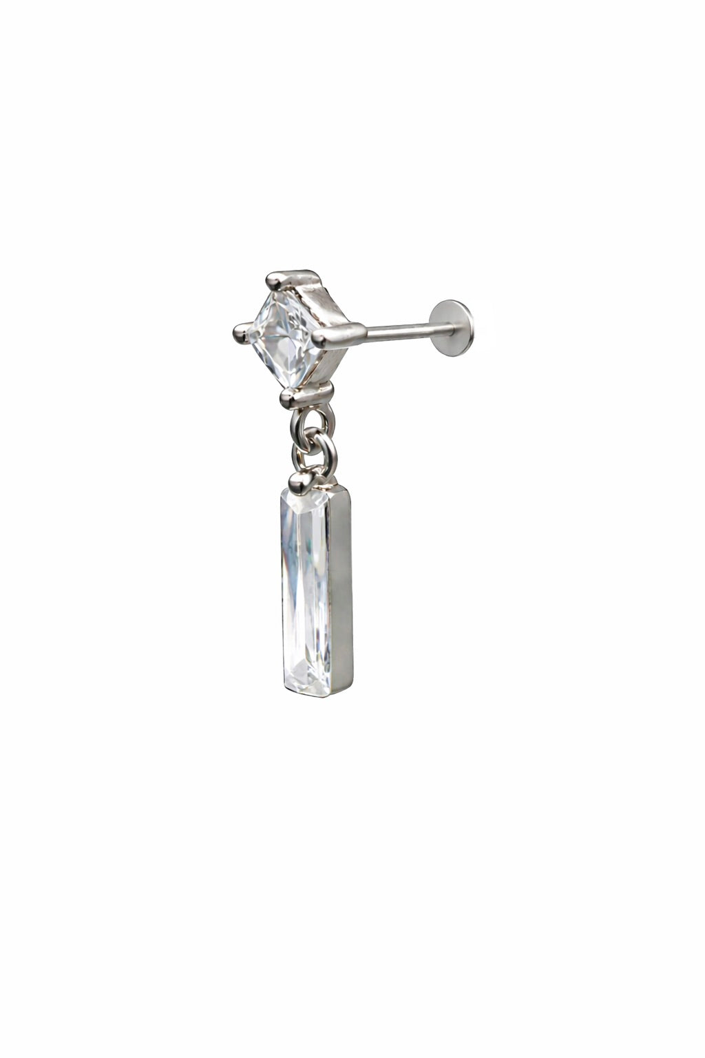 Crystal Dangle Screwback Earring