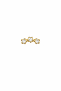 Three Crystal Screwback Earring