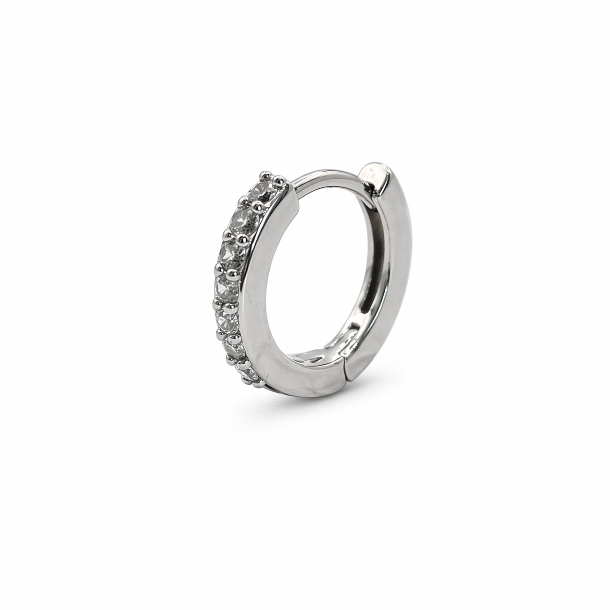 Small Everyday Huggie in Silver