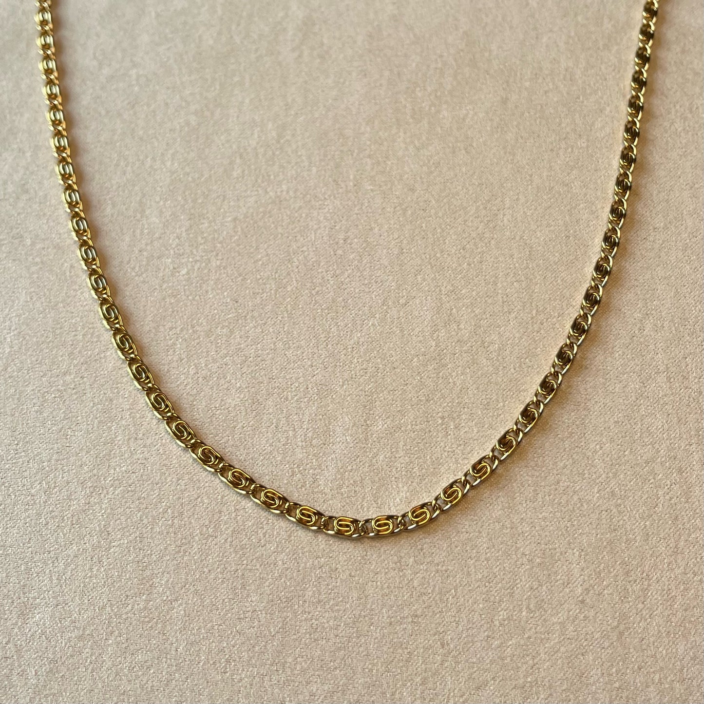 Gold Snail Chain Necklace