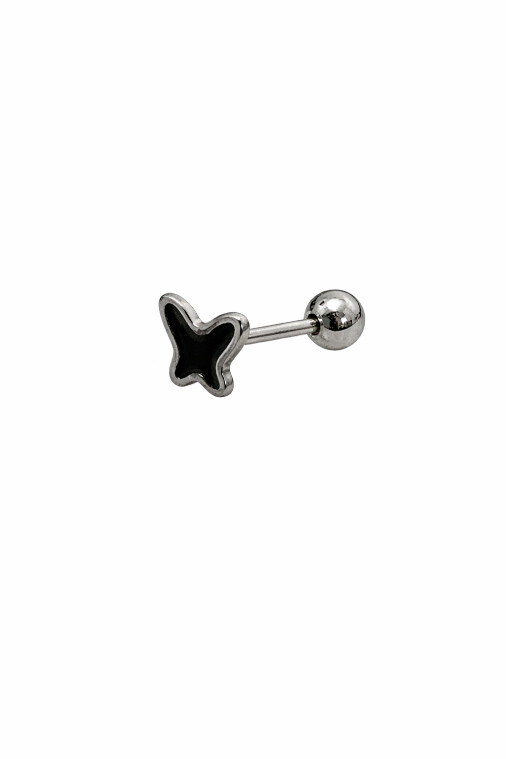 Enamel Butterfly Screwback Earring