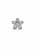 Crystal Flower Screwback Earring