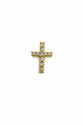 Crystal Cross Screwback Earring