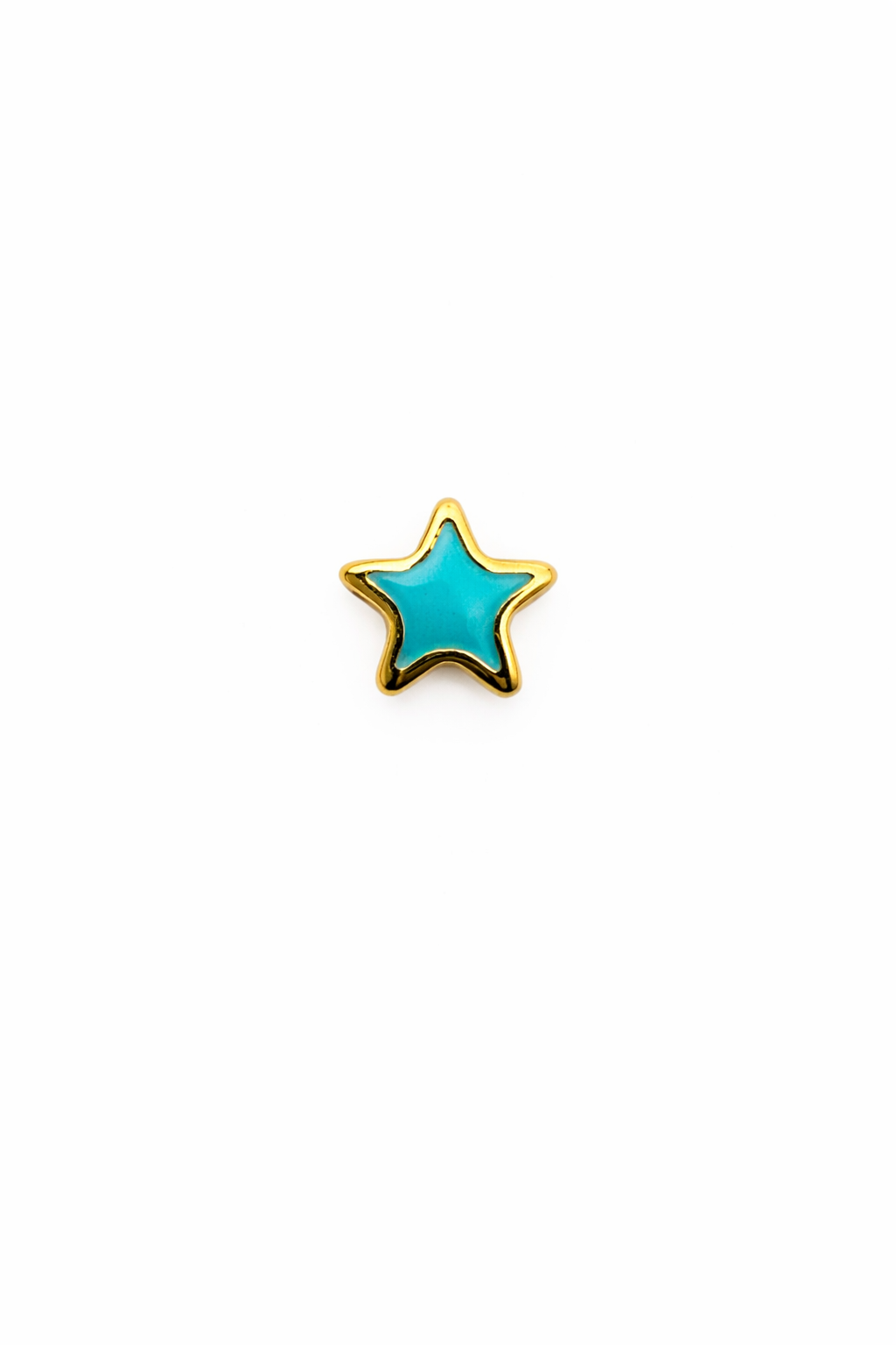 Enamel Star Screwback Earring