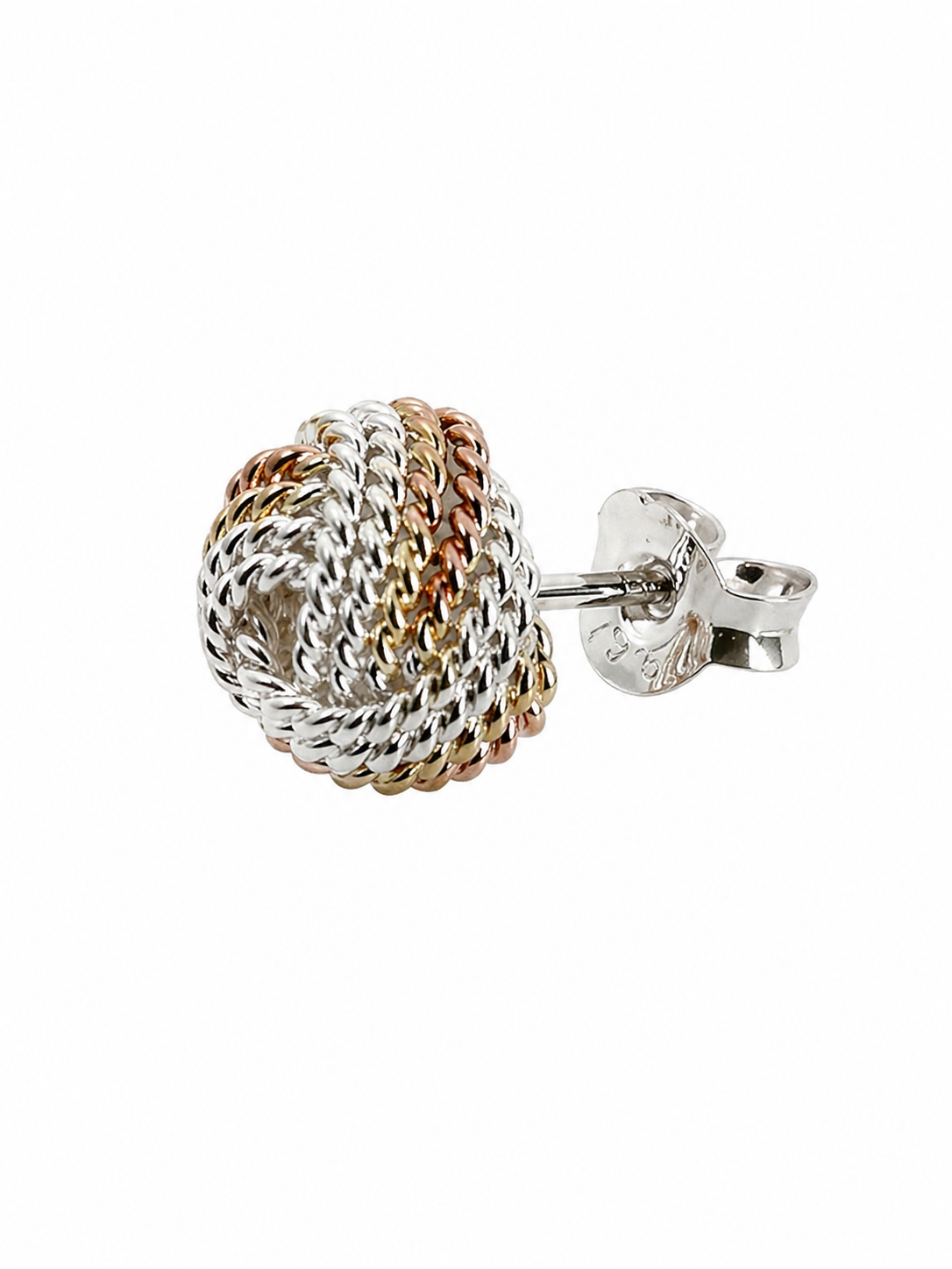 Braided Knot Stud Earrings