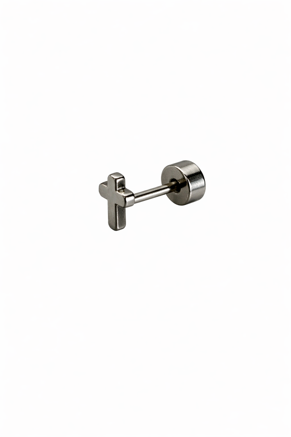 Cross Screwback Earring