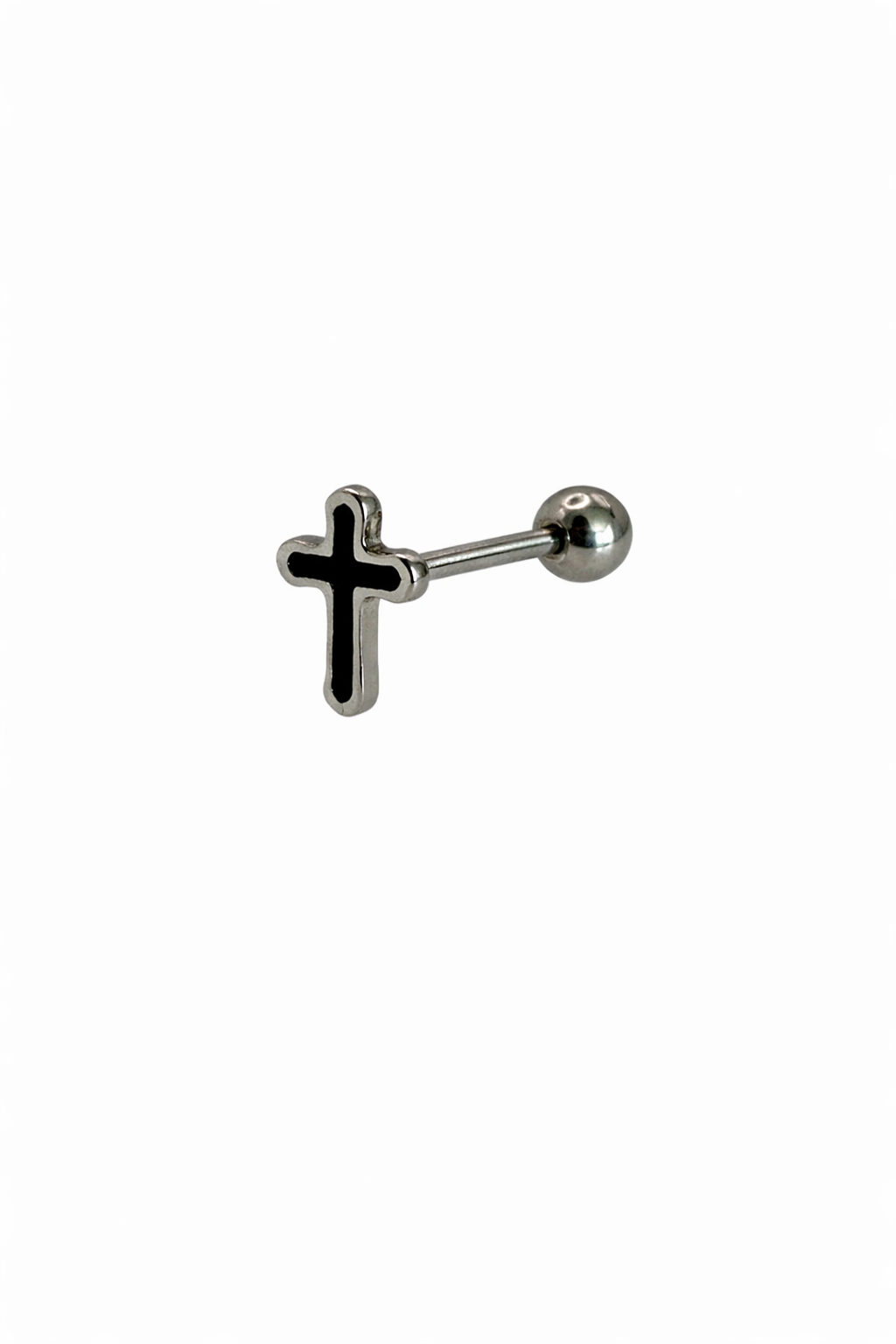 Enamel Yin Yang Screwback Earring
