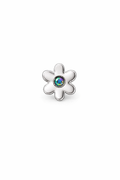 Crystal Flower Screwback Earring