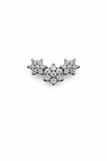 Crystal Flowers Screwback Earring