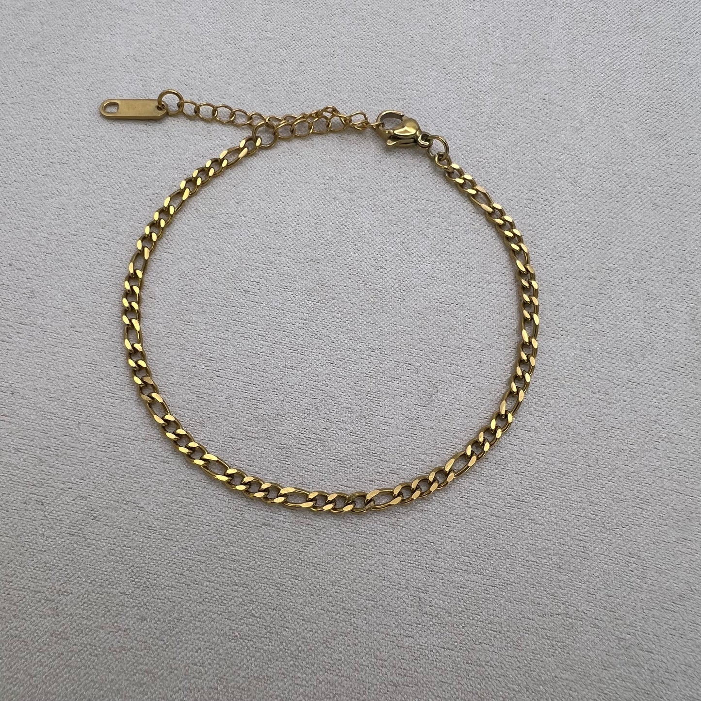 Gold Figaro Chain Bracelet