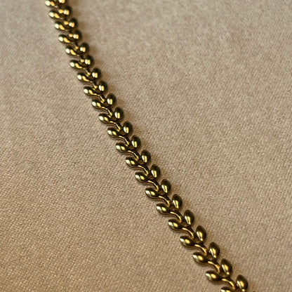 Gold Leaf Pattern Chain