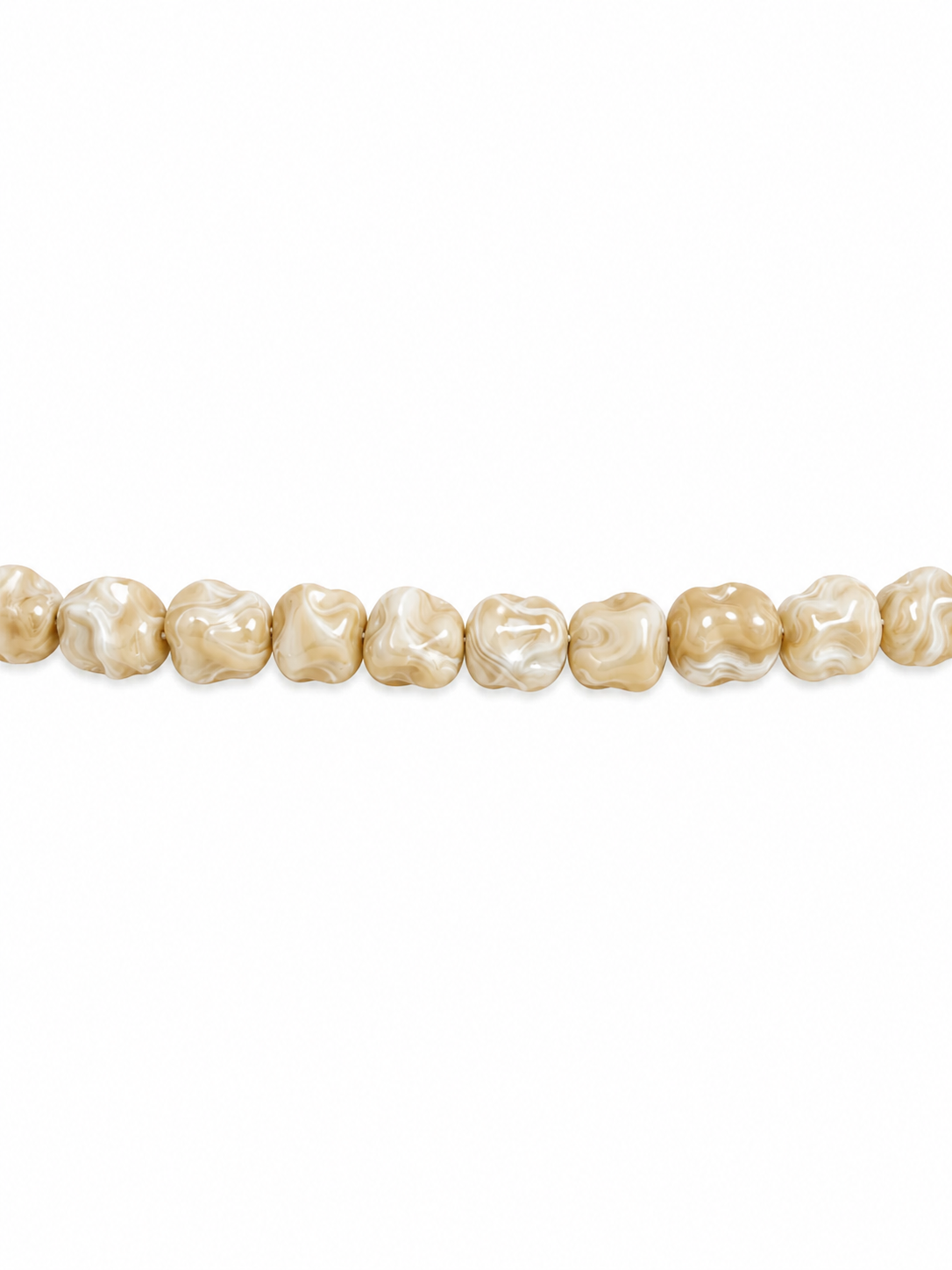 Mother of Pearl Freeform Beaded Necklace | Custom Made To Order
