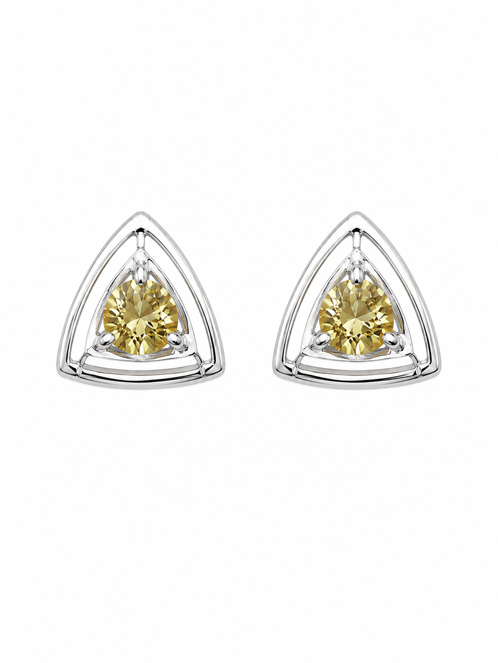 Citrine Trinity Studs
