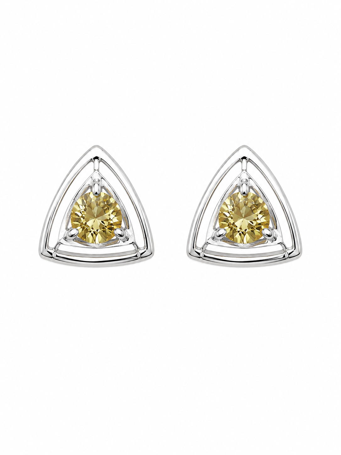 Citrine Trinity Studs