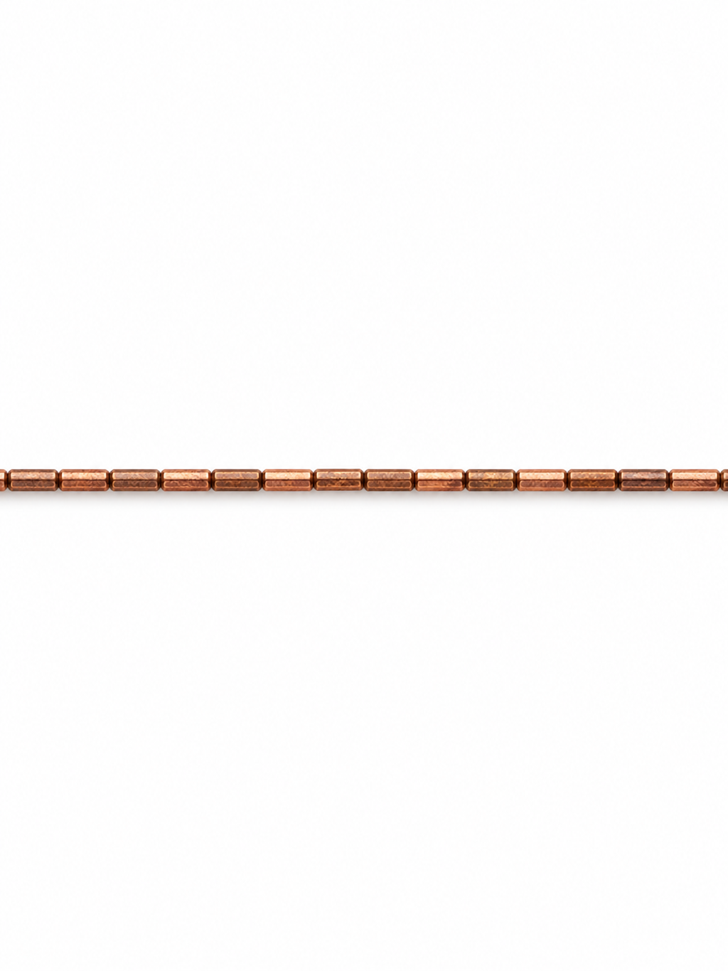 Copper Baguette Beaded Necklace | Custom Made To Order