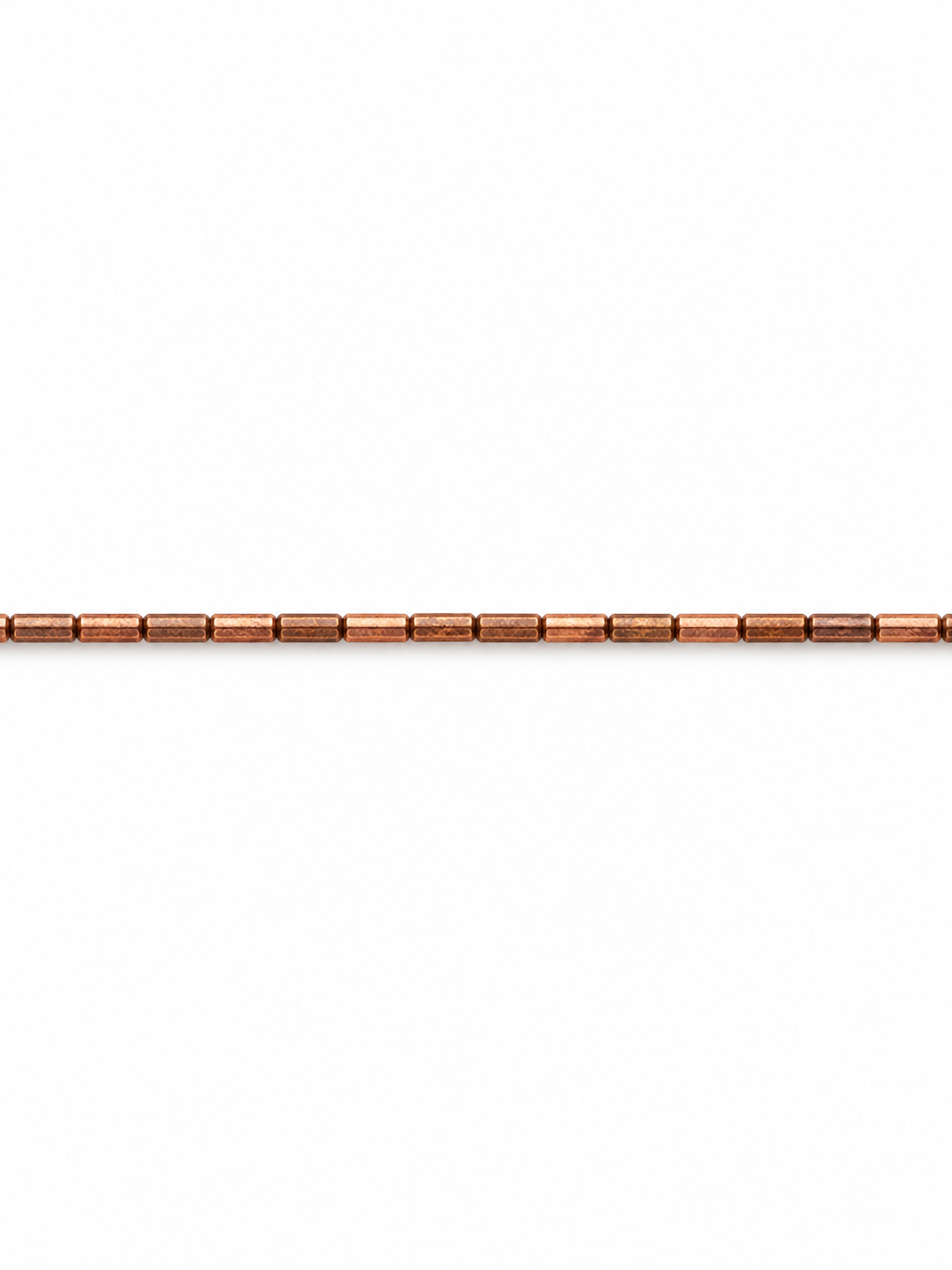Copper Baguette Beaded Necklace | Custom Made To Order
