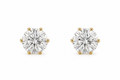 Large Crystal Gold Stud Earrings