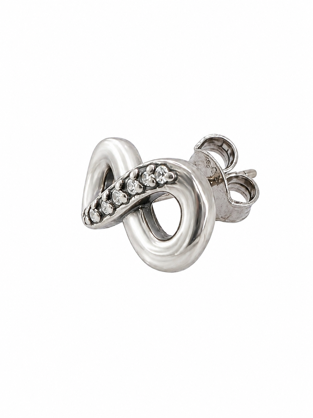 Crystal Infinity Stud Earrings