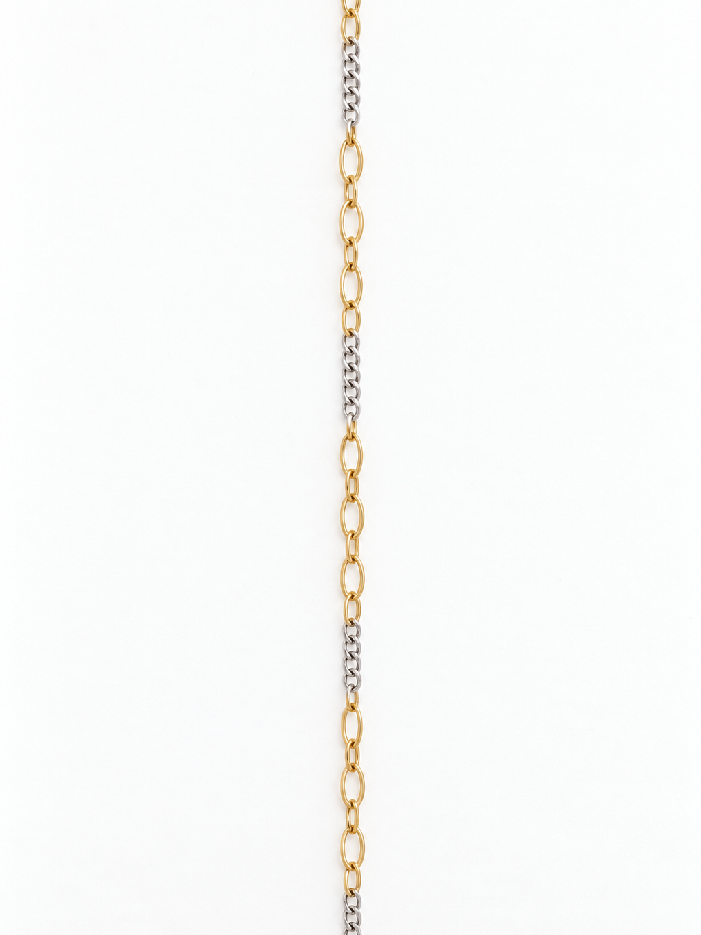 Two Tone Micro Figaro Necklace (S925) | Custom Made To Order