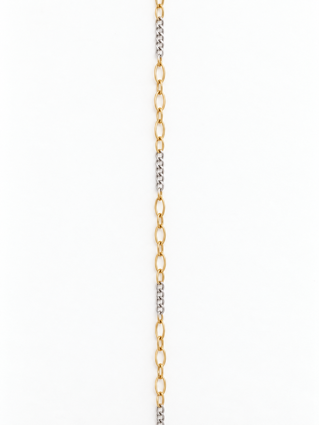 Two Tone Micro Figaro Necklace (S925) | Custom Made To Order
