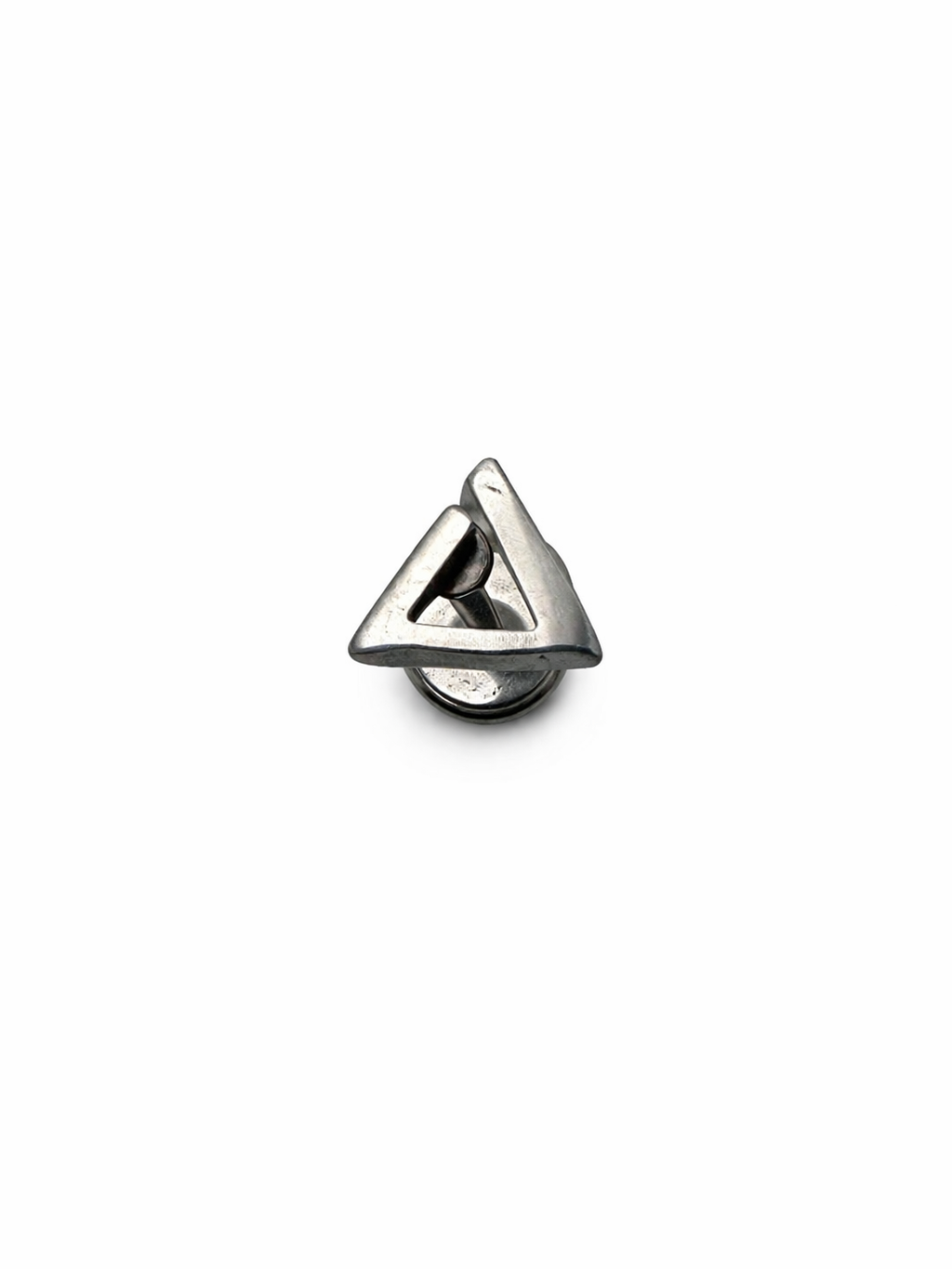 Cutout Triangle Screwback Earring
