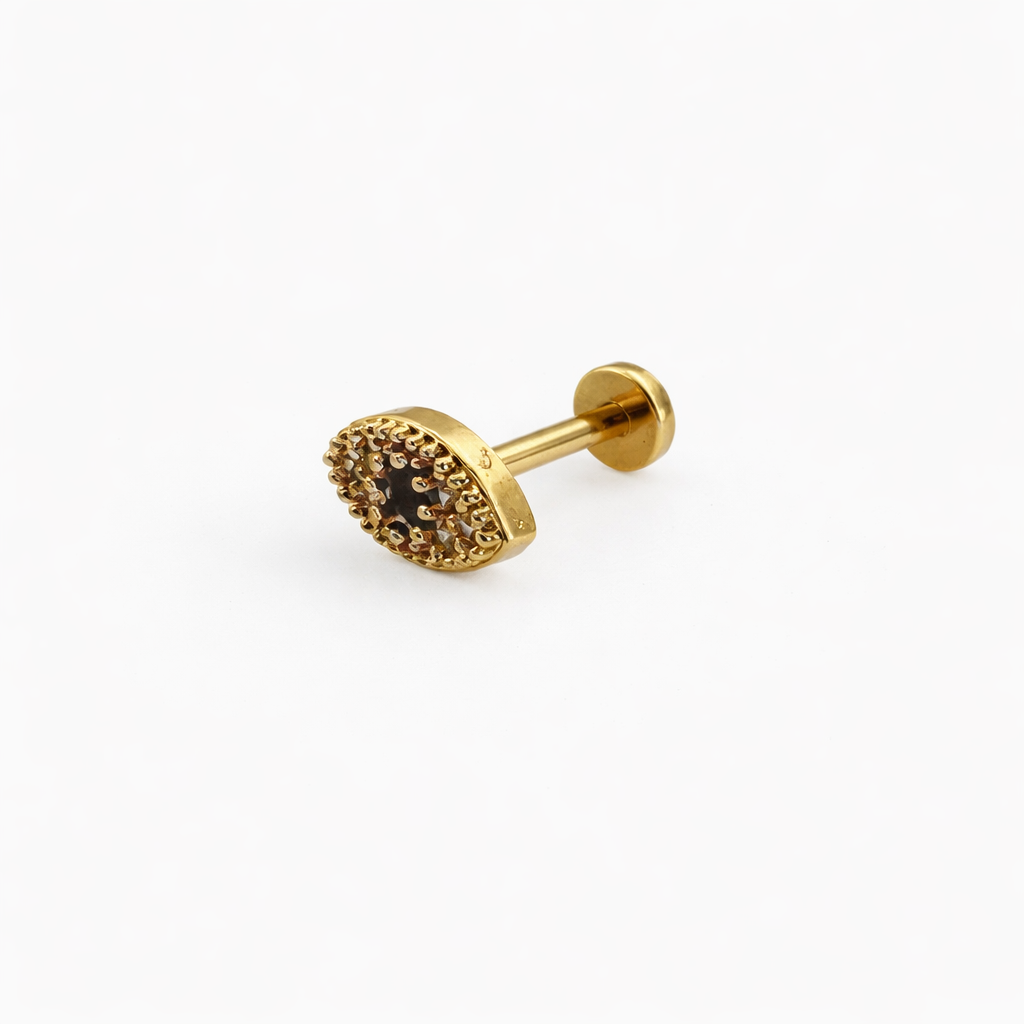 Crystal Eye Screwback Earring