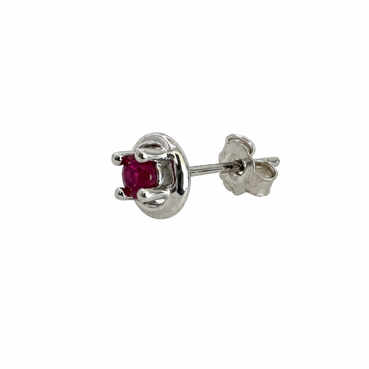 Red Crystal Stud Earrings