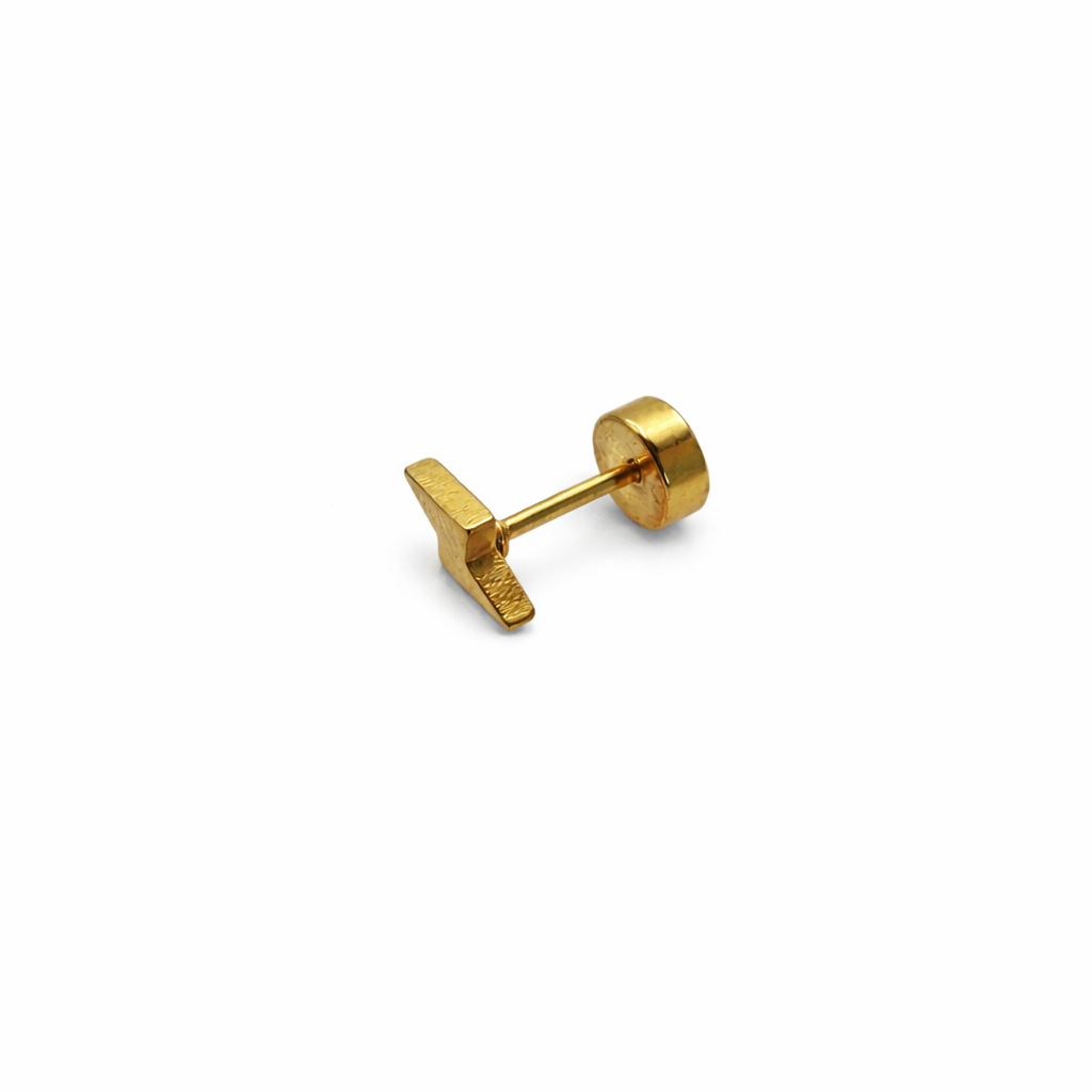 Lightning Bolt Screwback Earring