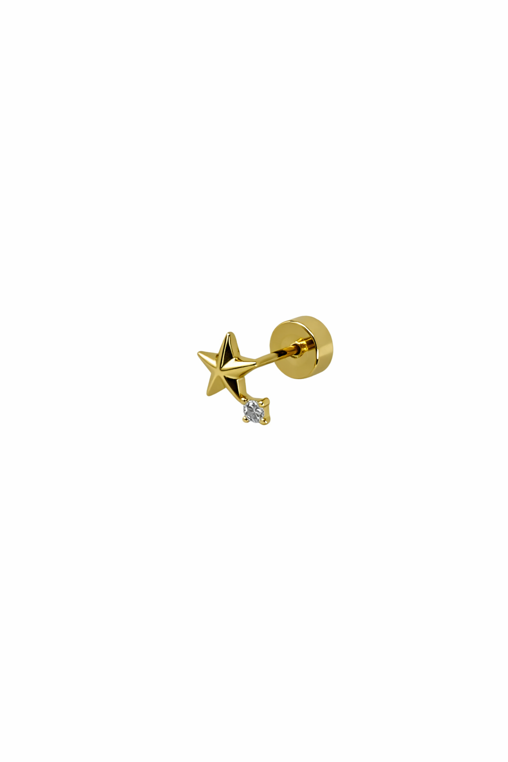 Star Crystal Screwback Earring