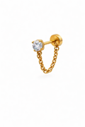 Chain Screwback Earring