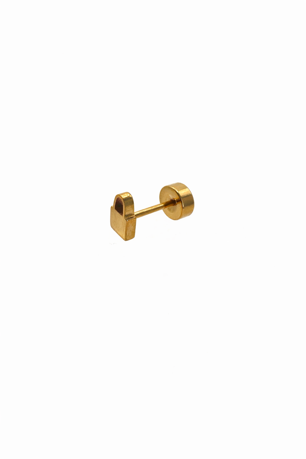Lock Screwback Earring