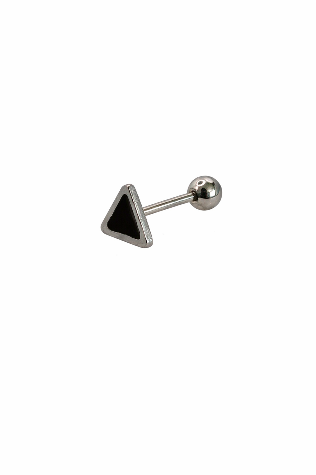 Enamel Triangle Screwback Earring