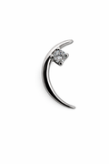 Crystal Moon Screwback Earring