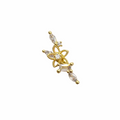 Crystal Flower Screwback Earring