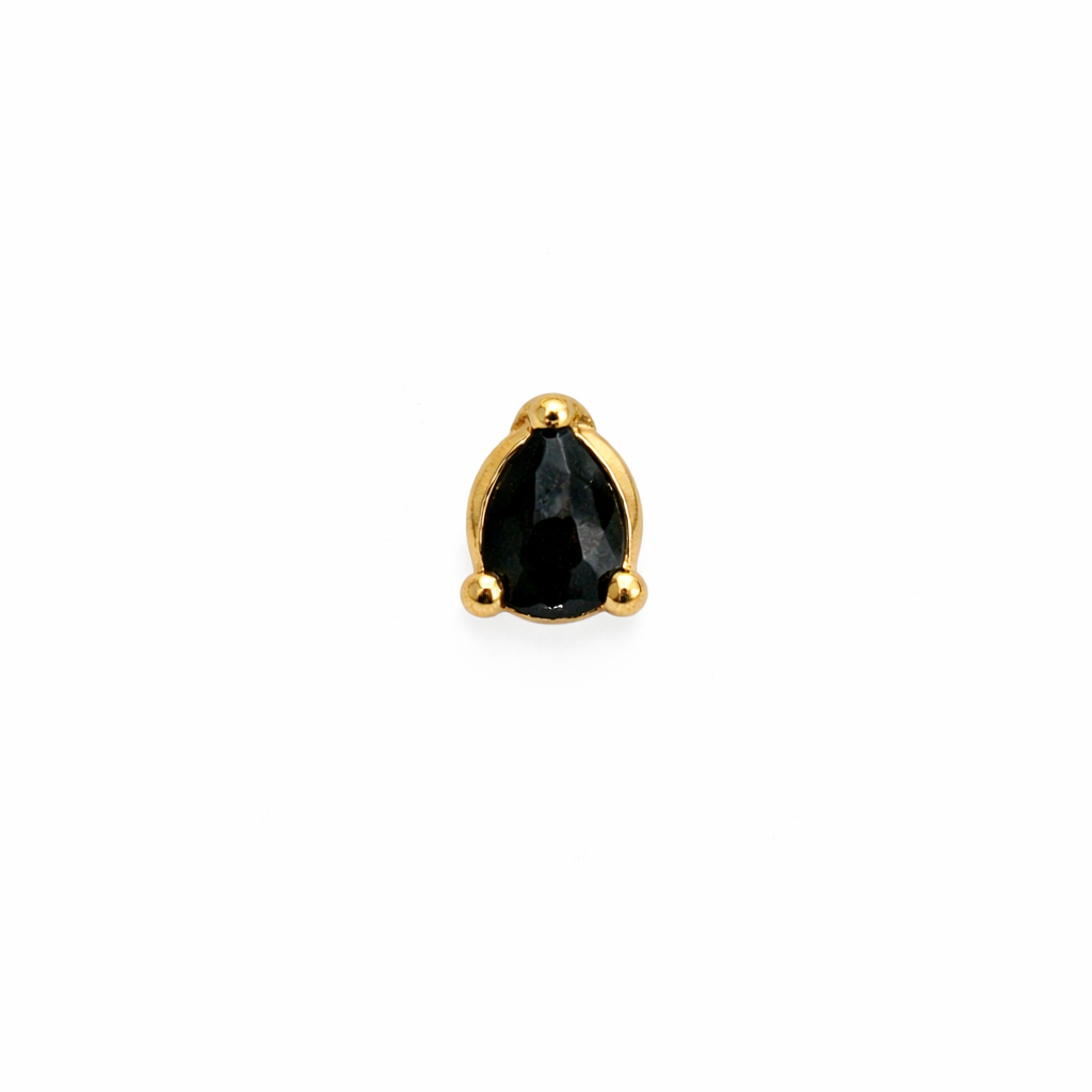 Crystal Teardrop Screwback Earring