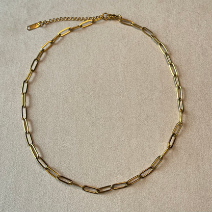 Gold Paper Clip Chain