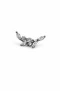 Crystal Leaves Screwback Earring