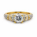 Round Cut Crystal Ring