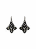 Marcasite Drop Stud Earrings