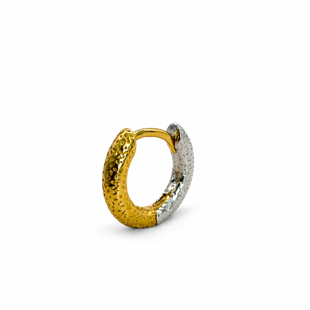 Textured Two-Tone Huggies