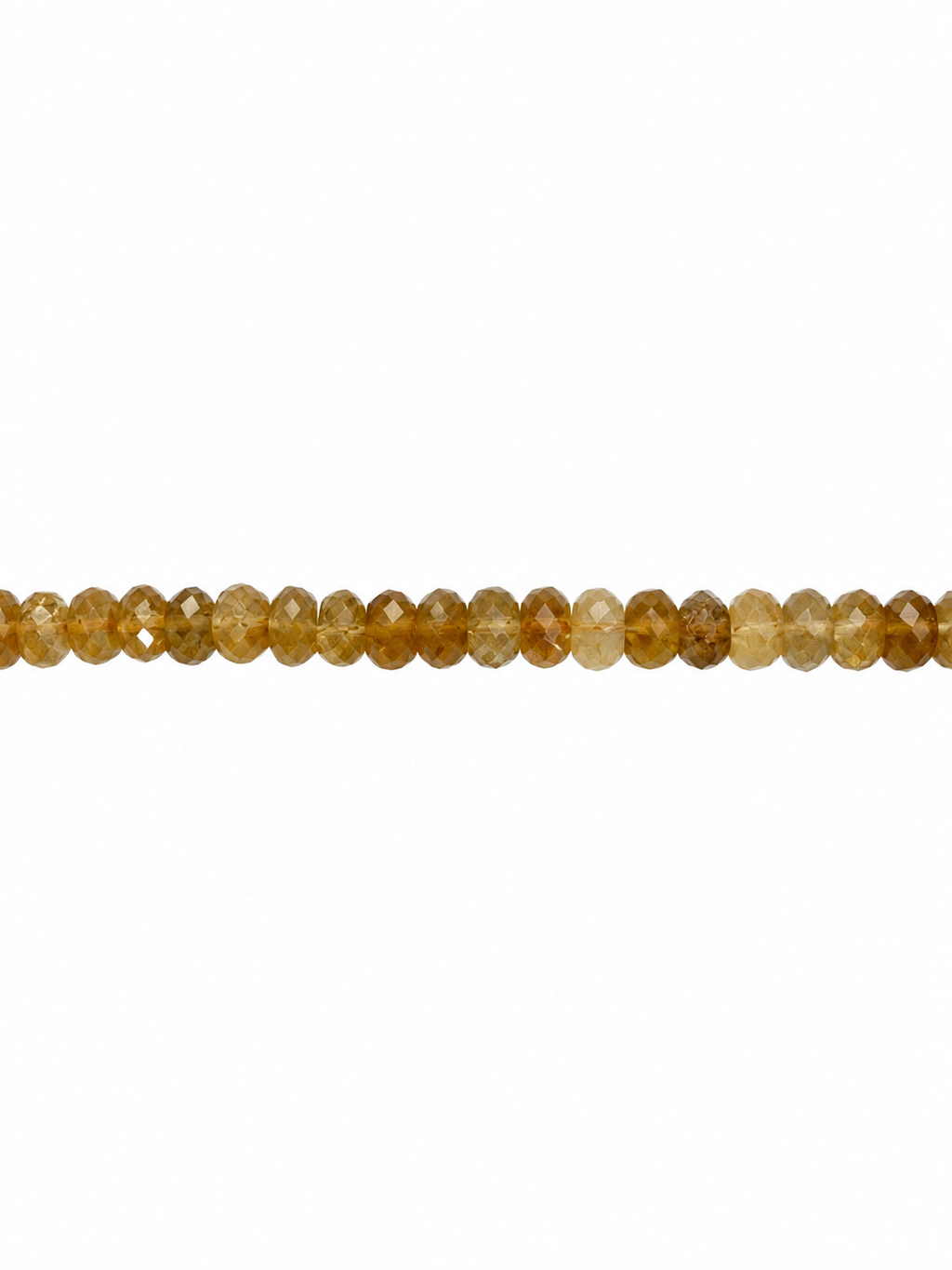 Citrine Rondelle Beaded Necklace | Custom Made To Order