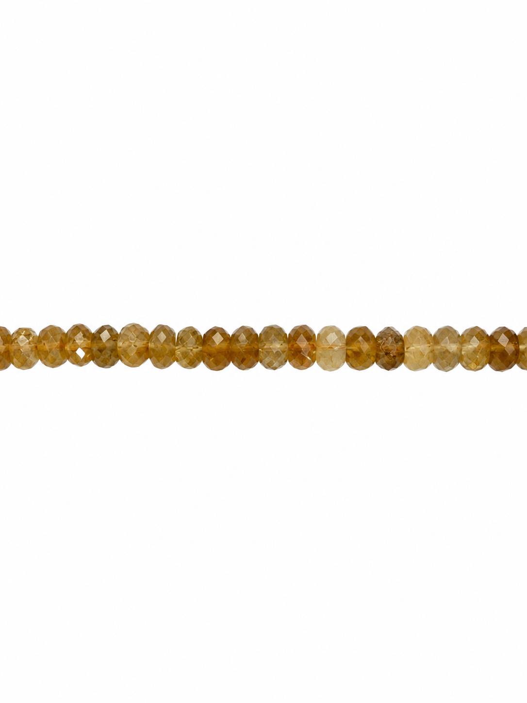 Citrine Rondelle Beaded Necklace | Custom Made To Order