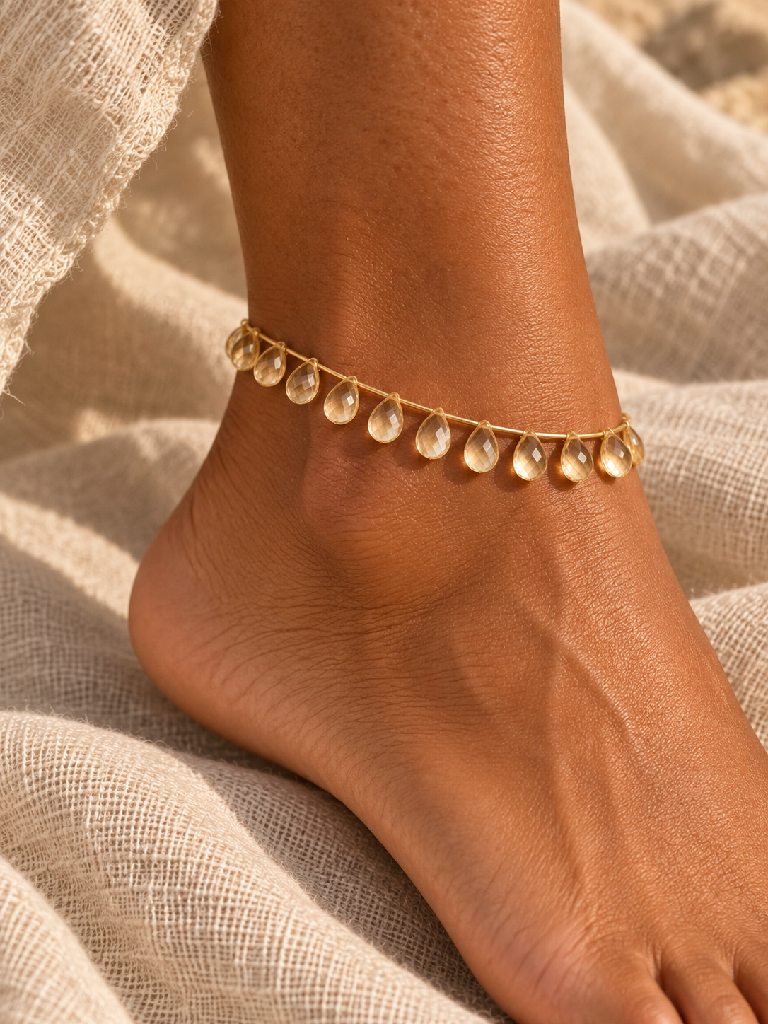 Citrine Drops Bracelet | Custom Made To Order
