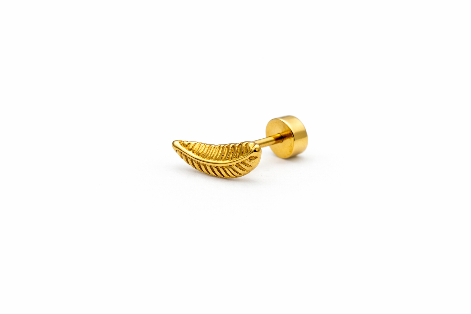 Leaf Screwback Earring