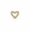 Crystal Heart Screwback Earring