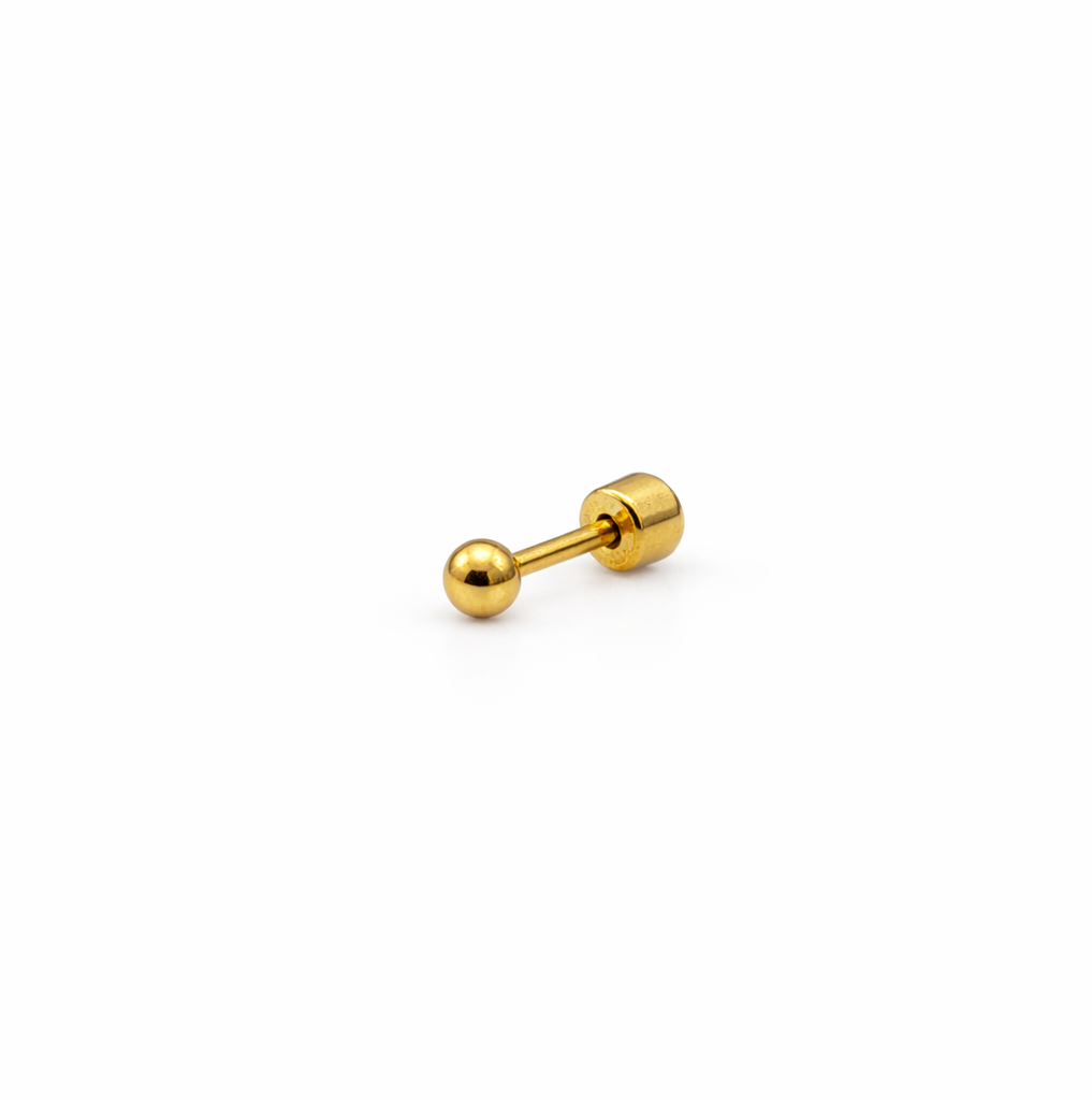 Medium Ball Screwback Earring